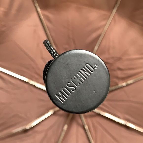 Moschino brown 35”  travel umbrella - Picture 7 of 8